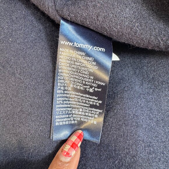 Tommy Hilfiger ICONS Wool Blend Navy Silver Crest Buttons Shacket Jacket (SZ 46) - Picture 14 of 16